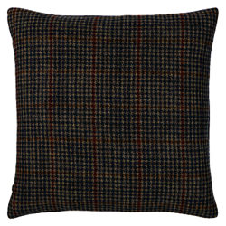 Bronte by Moon Tweed Check Cushion Navy